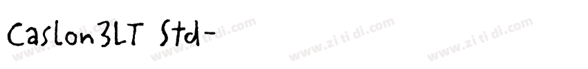 Caslon3LT Std字体转换